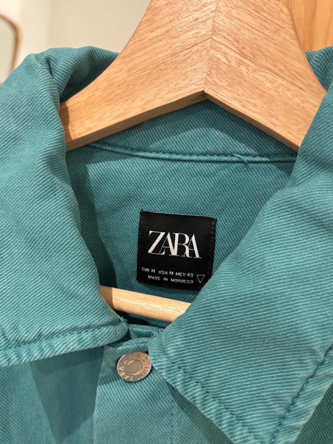 COLOURED DENIM OVERSHIRT - Image 3