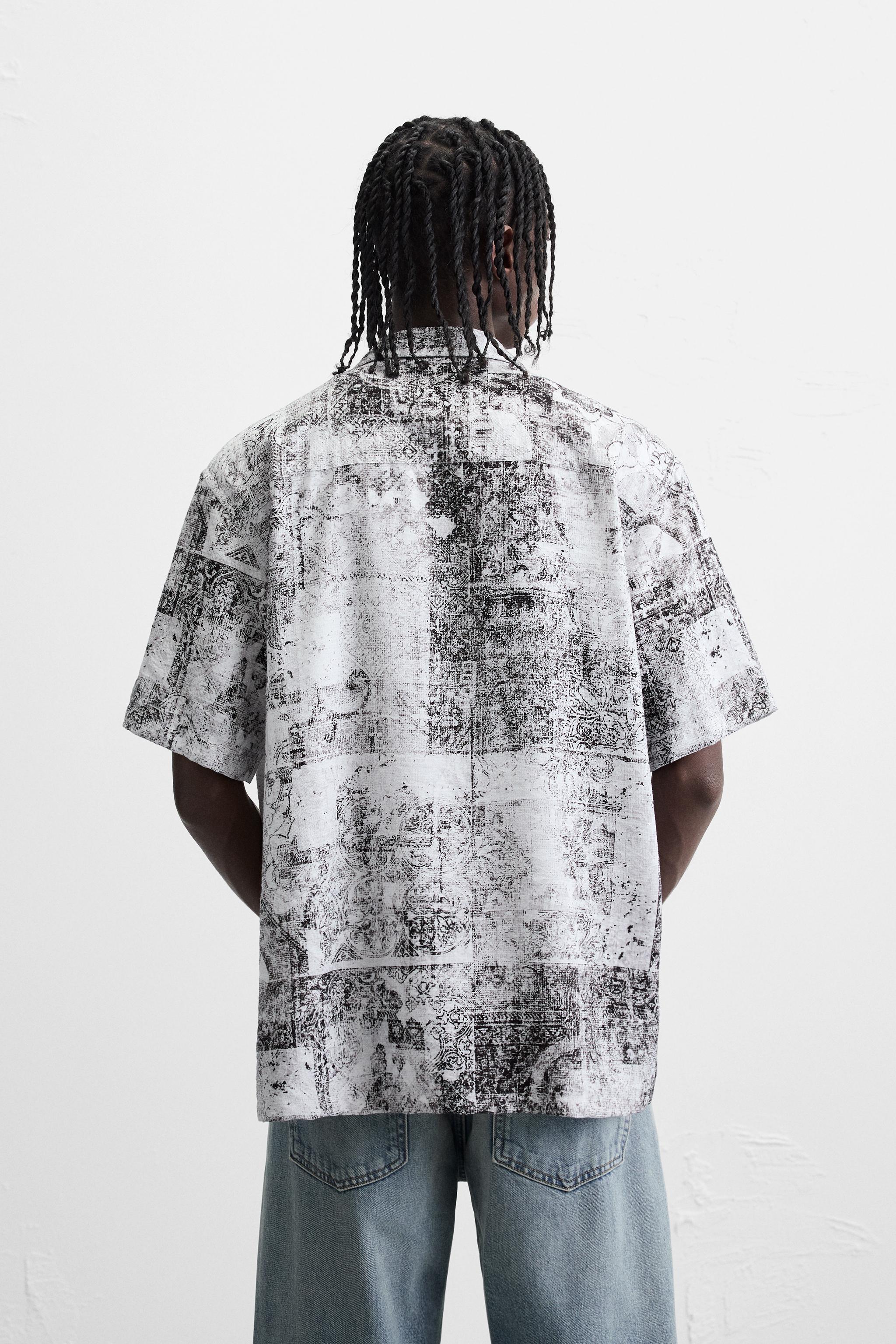 ABSTRACT PRINT SHIRT - Black / White | ZARA United States ABSTRACT PRINT SHIRT - Black / White | ZARA United States
