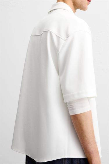 SURCHEMISE CONFORT - Blanc cassé de Zara - Image 5