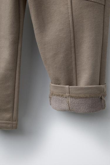 PANTALON BIMATIÈRE AVEC ÉTIQUETTE - Beige clair de Zara - Image 3