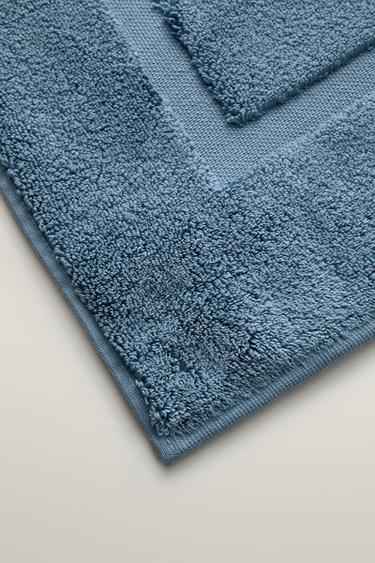 SOFT TERRY BATH MAT — dusty blue 2