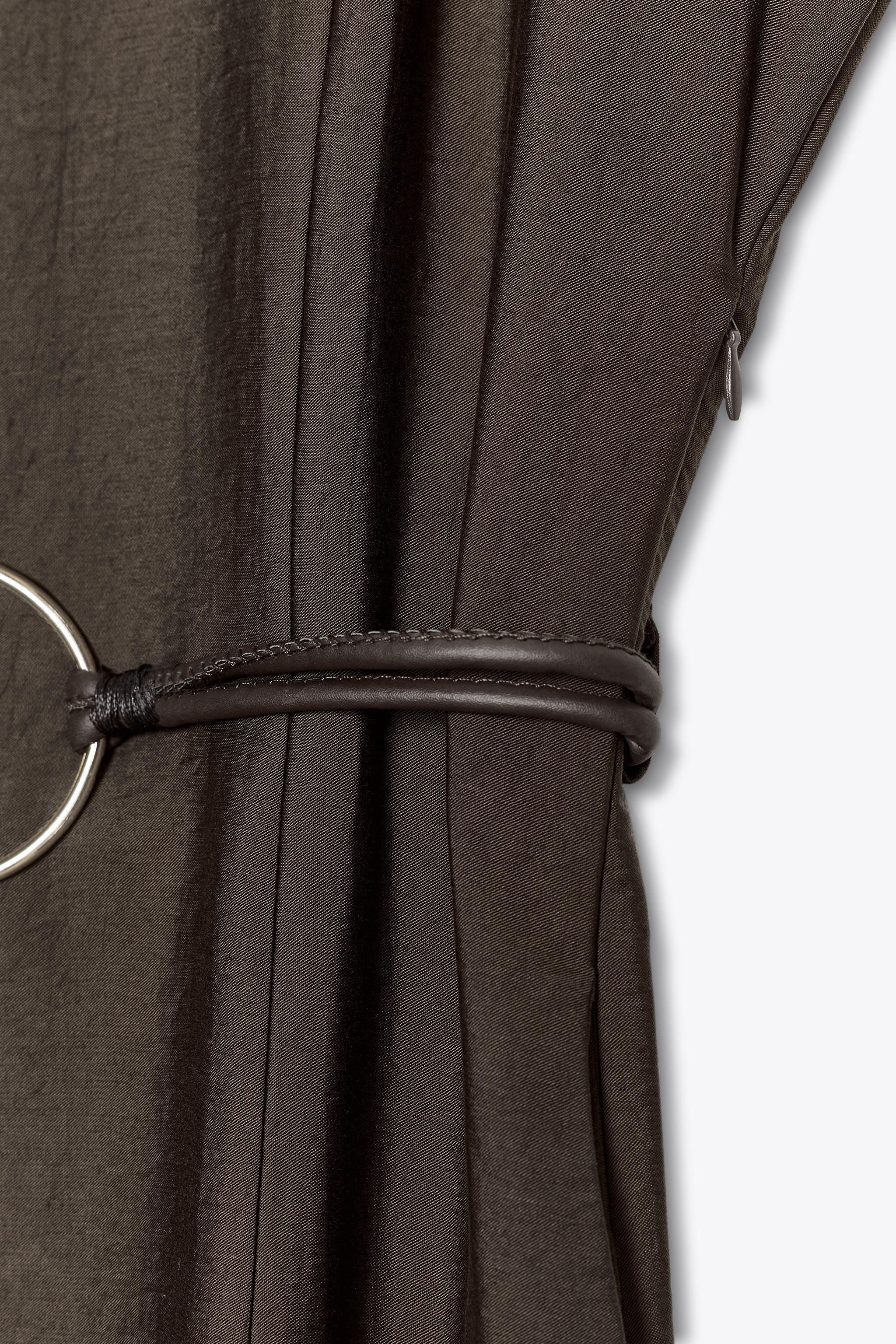 BELTED MIDI DRESS