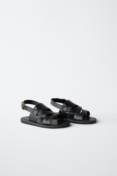 SANDALIA TIRAS - Negro de Zara