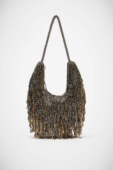 BOLSO DE HOMBRO FLECOS - Multicolor de Zara