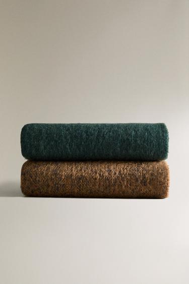 FRINGED BLANKET - Blue by Zara - Image 1