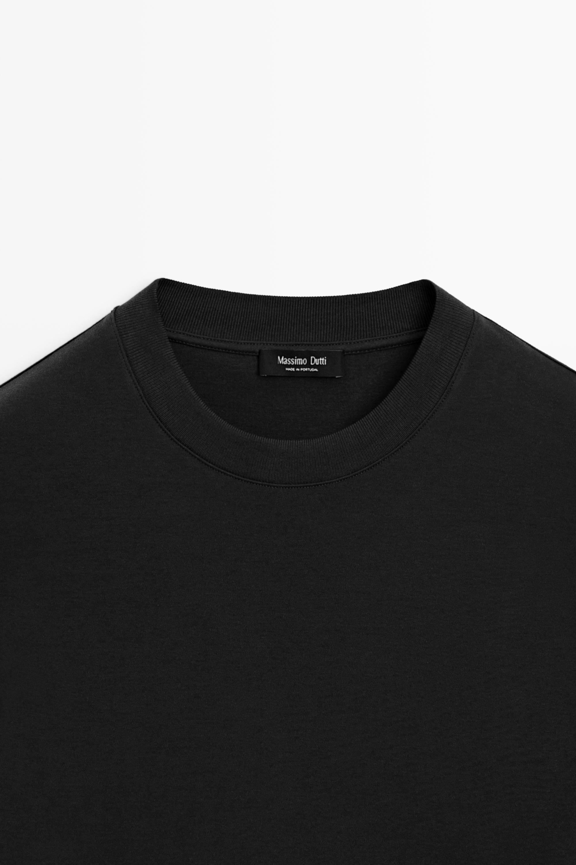 100% cotton long sleeve boxy T-shirt