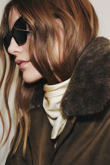 Zara NAHAST JAKK ZW COLLECTION - Brown