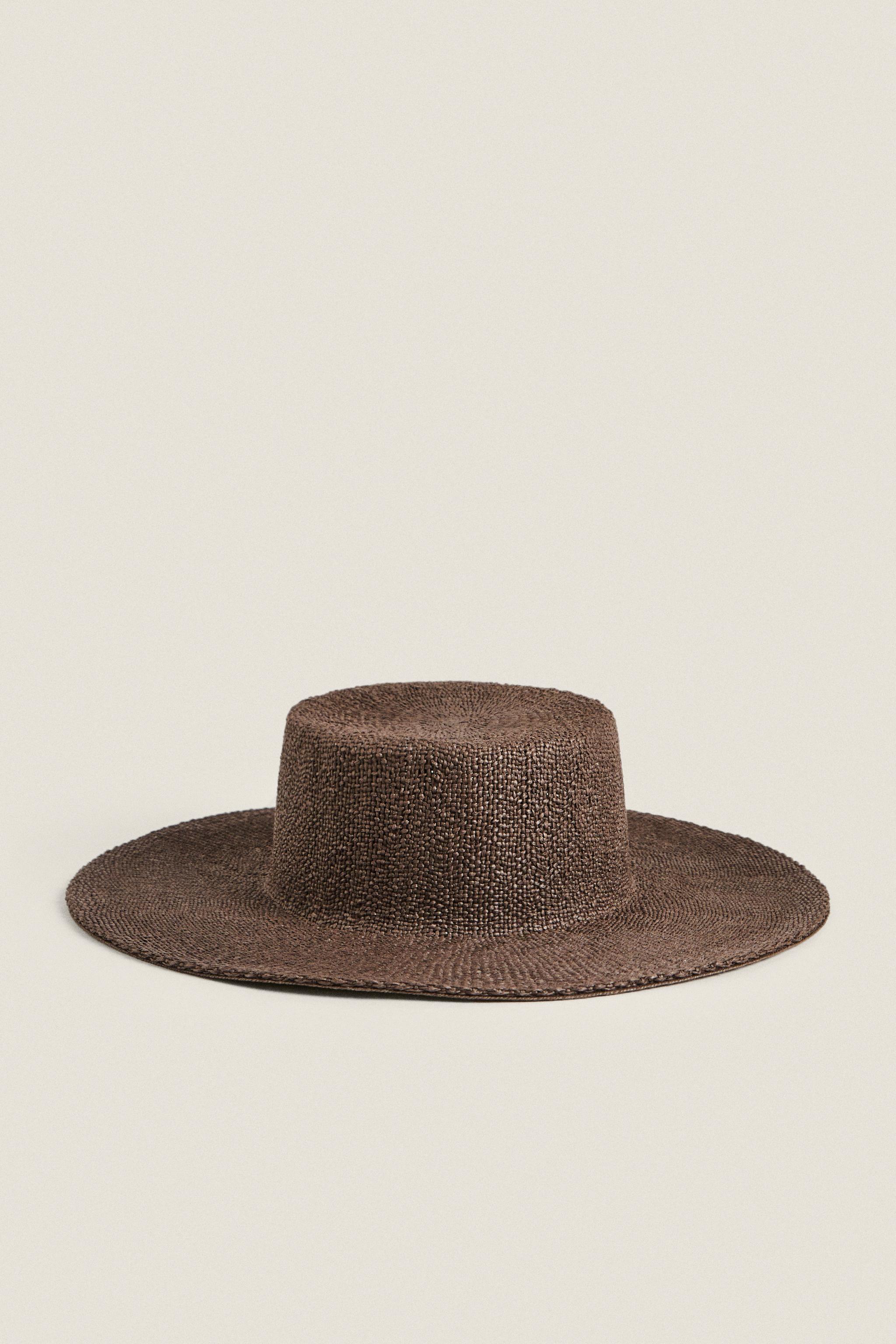 WIDE-BRIMMED PAPER BEACH HAT