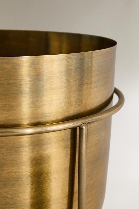 CACHE-POT MÉTAL - Doré de Zara - Image 3