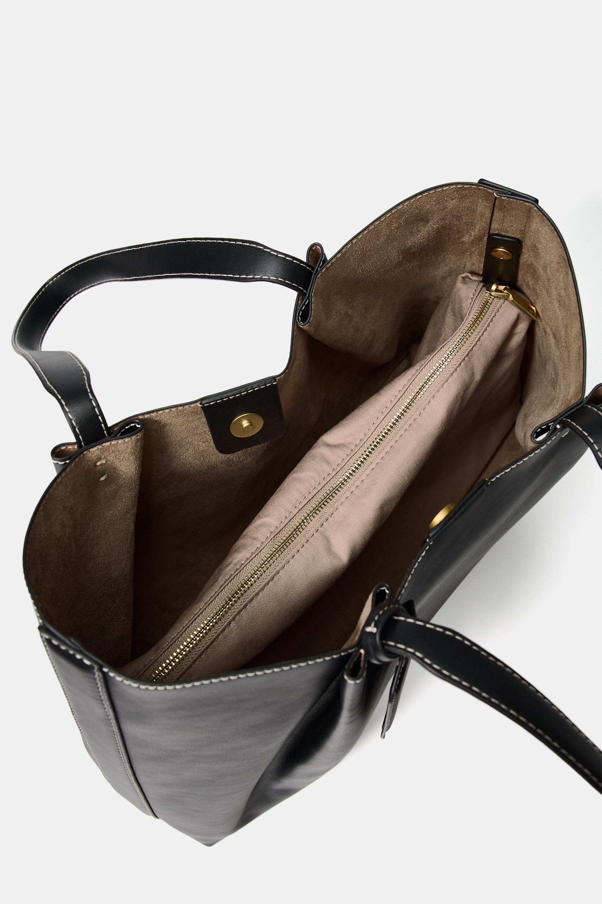 PINCH PLEAT TOTE BAG