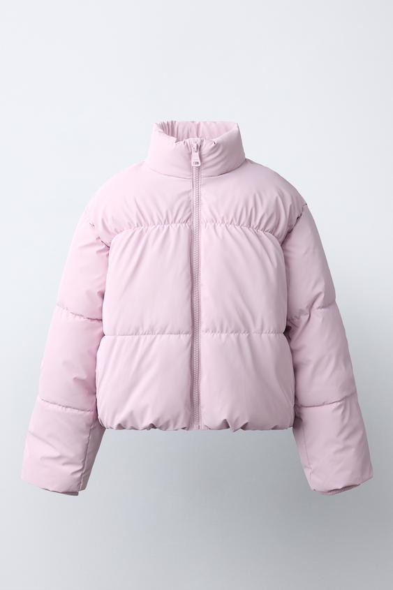 CHAMARRA ACOLCHADA ENGOMADA - Rosa de Zara - Imagen 0