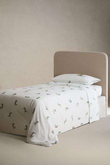 CHILDREN'S CROCODILE FLAT SHEET - Greenish by Zara - Image 2