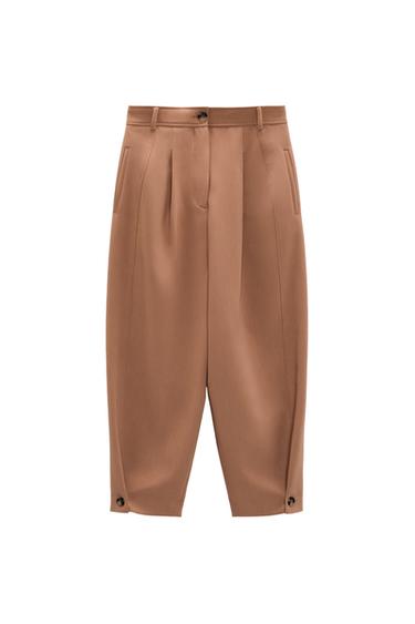 CARROT FIT TROUSERS WITH DARTS DETAIL