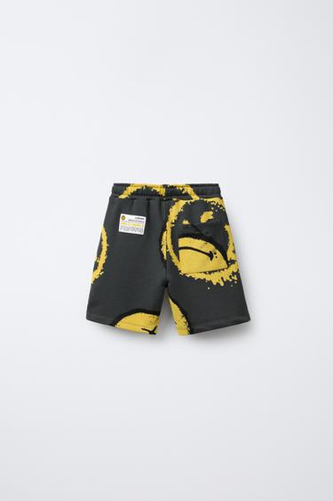 BERMUDA EN MOLLETON SMILEYWORLD ® - Gris anthracite de Zara - Image 1