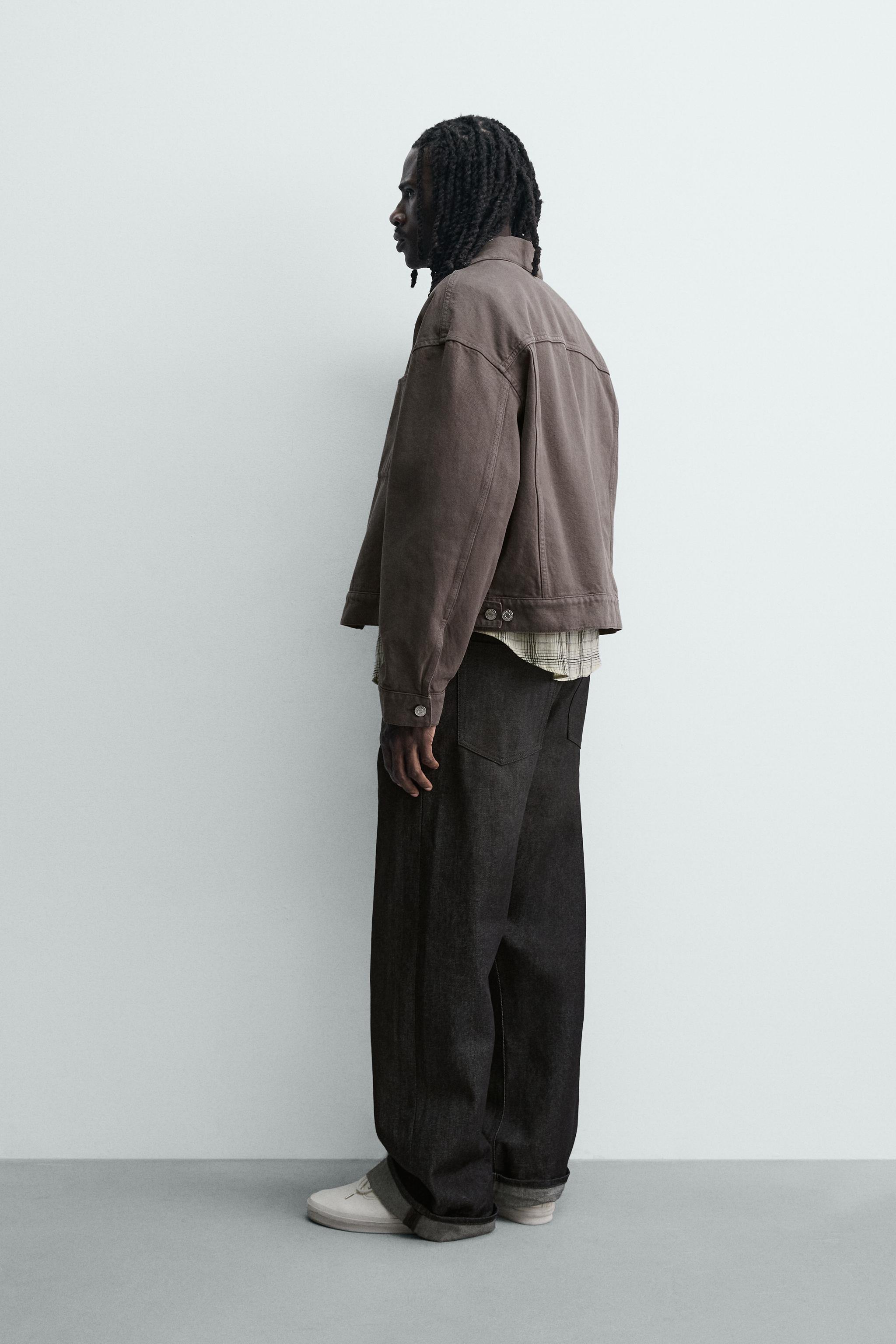 限定値下げ中⭐︎ ブラウン クロップドジャケット L クロップドフィットジャケット - ブラウン/モール | ZARA Japan / 日本