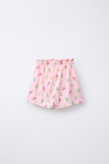 6-14 YEARS/ ICE CREAM T-SHIRT AND BERMUDA PYJAMAS - Pink by Zara - Image 4