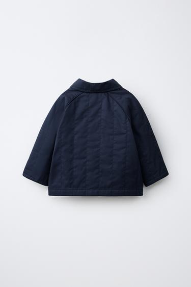 VESTE MATELASSÉE À ÉTIQUETTE - Bleu / Indigo de Zara - Image 1