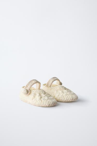 COTTON BOOTIES - Ecru White by Zara - Image 1