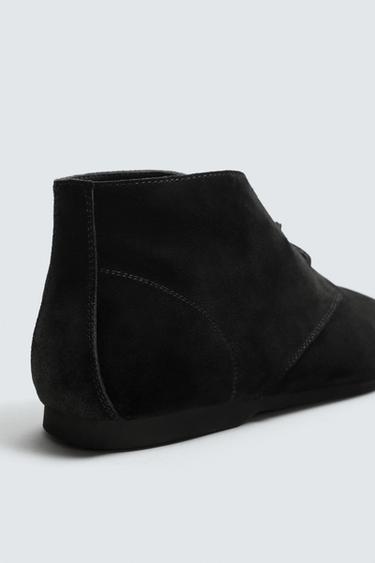 BOTTES EN CUIR À SEMELLES VIBRAM® AARON LEVINE X ZARA - Noir de Zara - Image 5