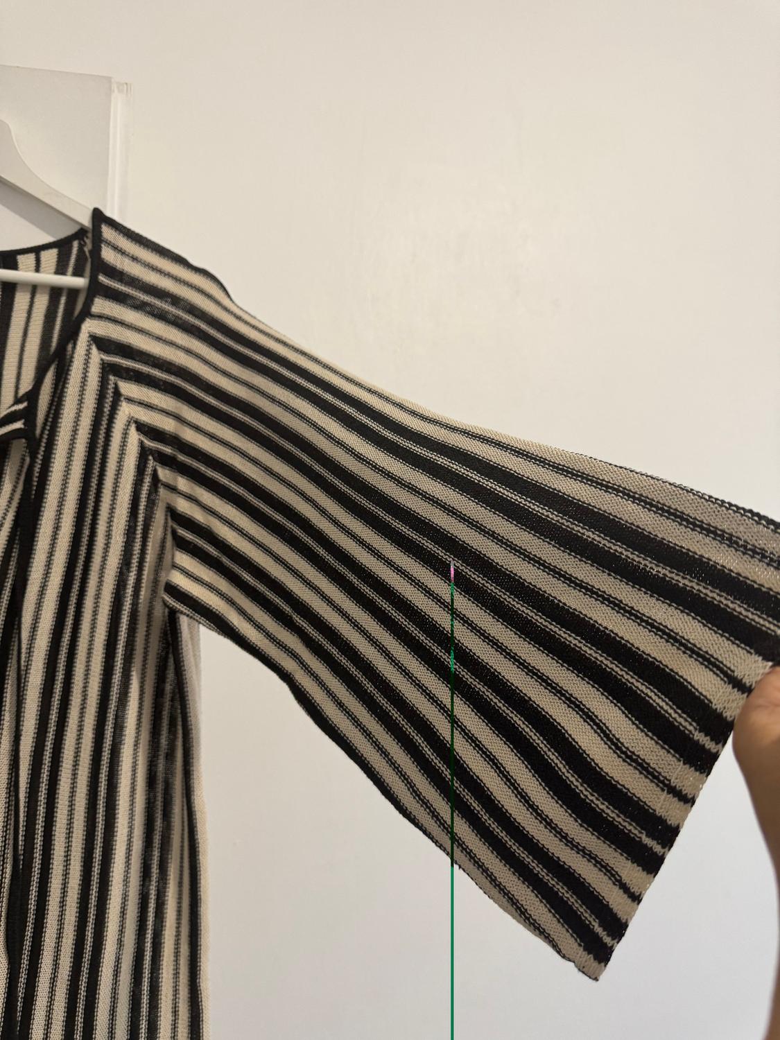 STRIPED KNIT DRESS WITH LINEN - Image 5