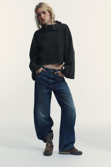 נעלי סניקרס ריצה טכניות - חום של Zara