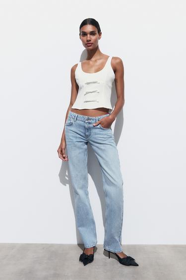 ТОП С БАНТАМИ СПЕРЕДИ — ЭКРЮ от Zara — изображение 0