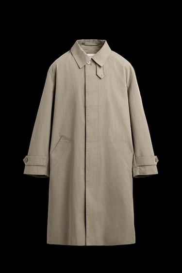 WATER-REPELLENT TRENCH COAT - Light beige by Zara - Image 0
