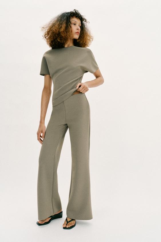 STRETCH WIDE LEG PANTS from Zara - $45.90
