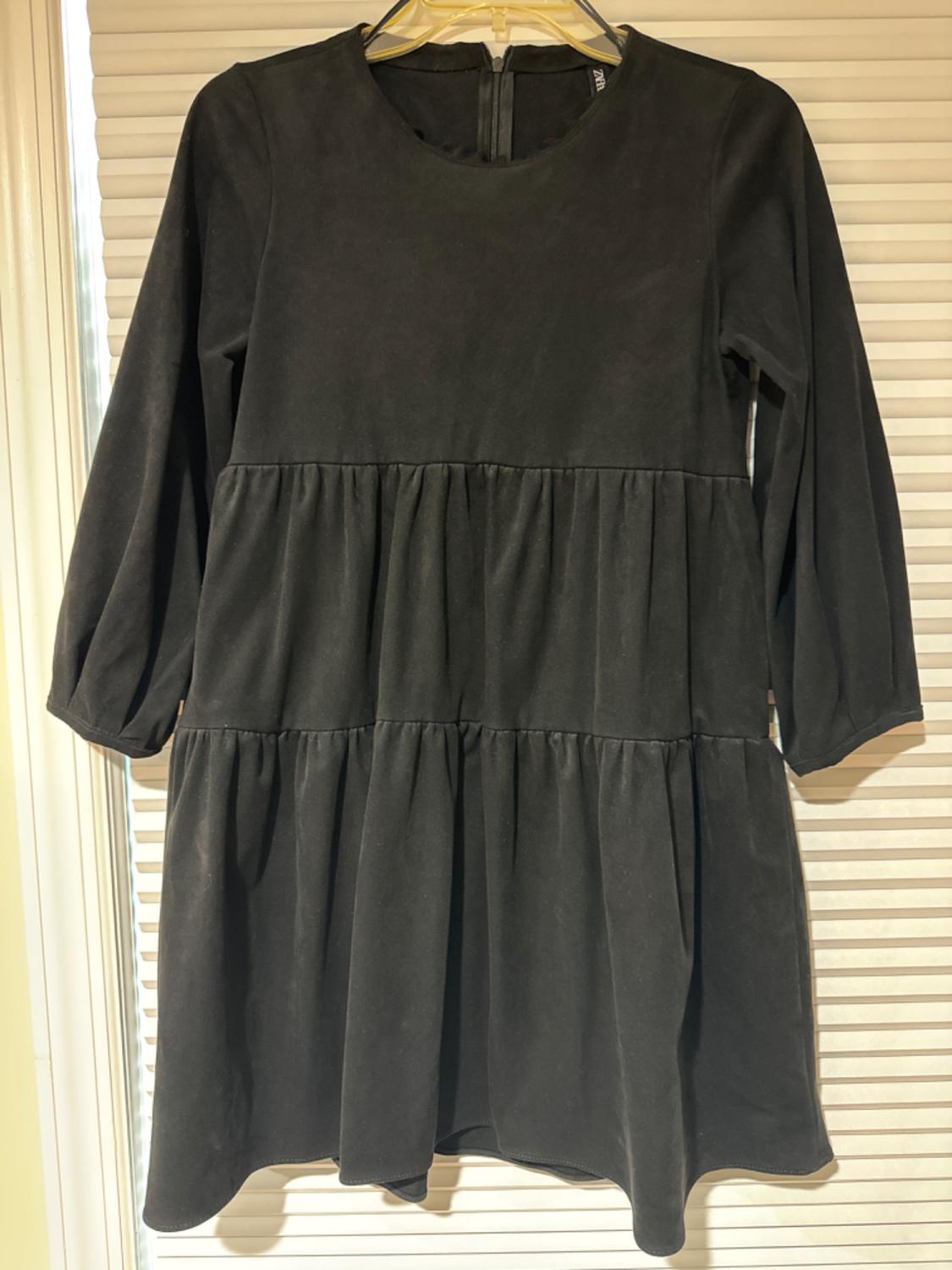 FAUX SUEDE DRESS
