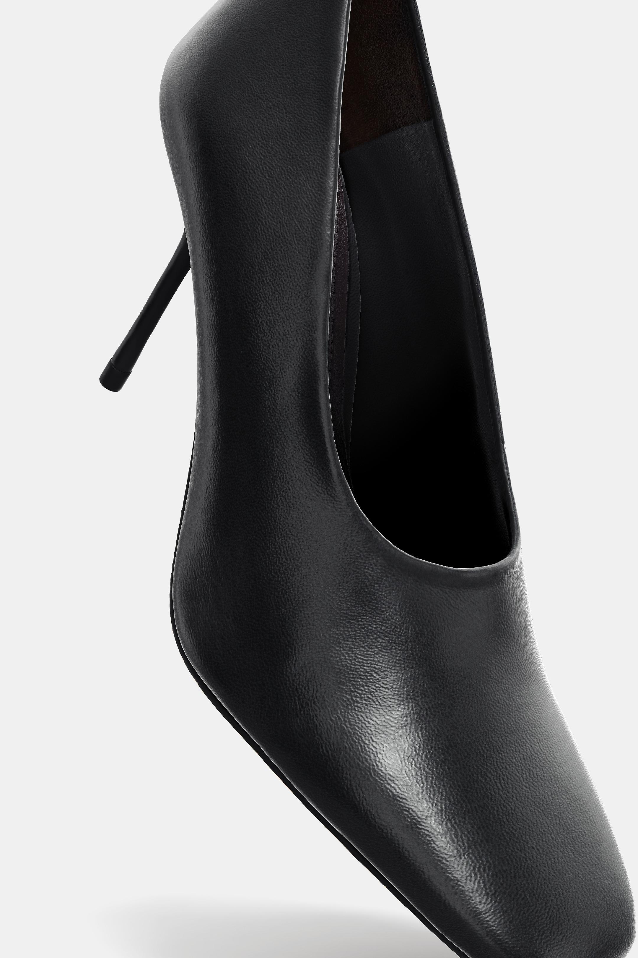 Zara LIMITED EDITION LEATHER HEELS - Black