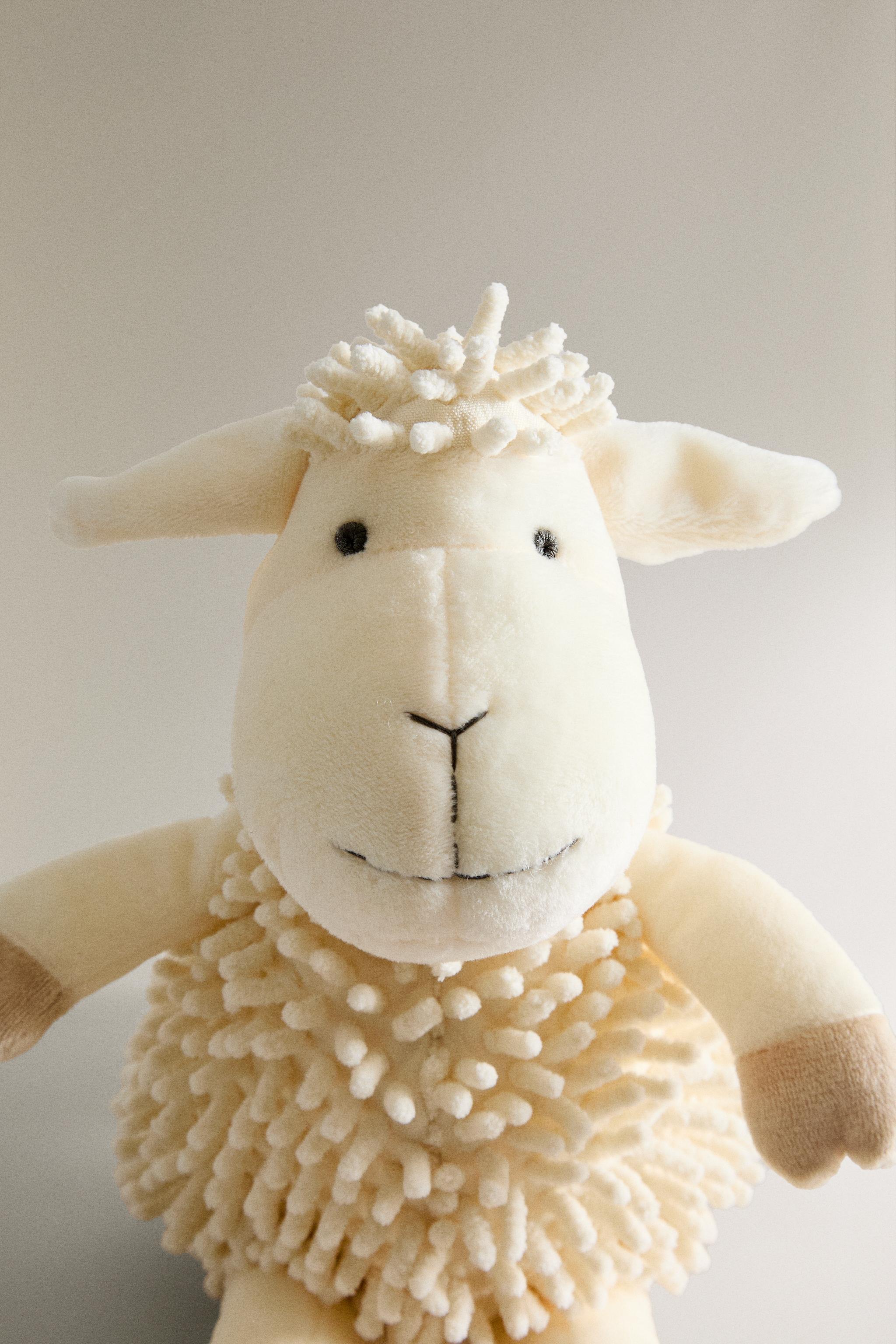 KIDS’ TALL SHEEP PLUSH TOY — White (alternate view)
