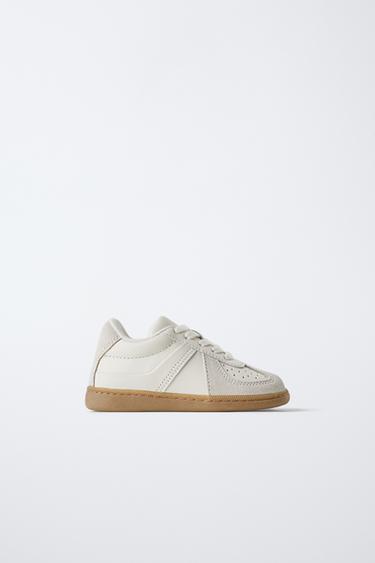 LEATHER PLIMSOLLS - White by Zara