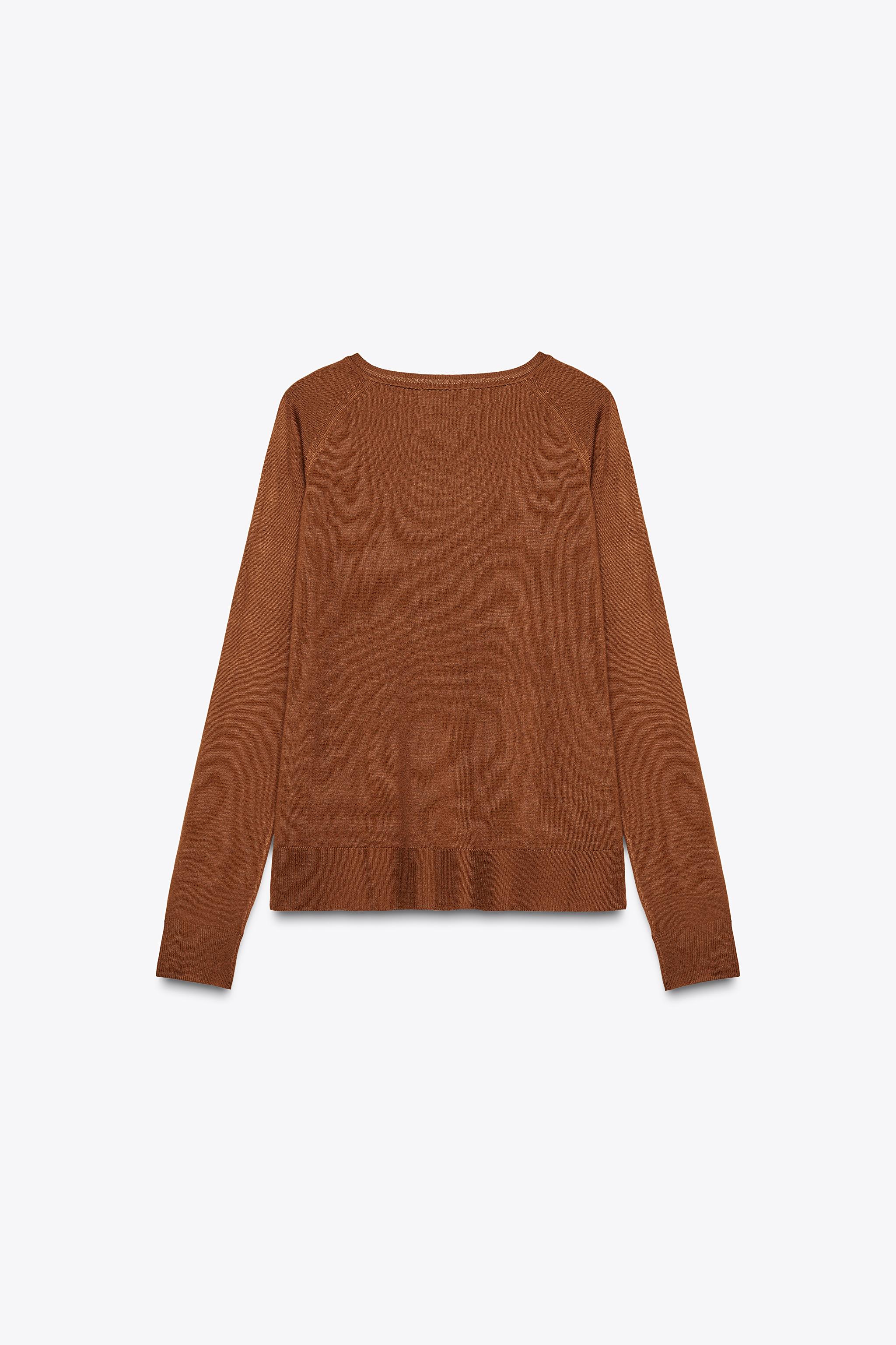 薄手ニットセーター - カーキ | ZARA Japan / 日本 薄手ニットセーター - カーキ | ZARA Japan / 日本