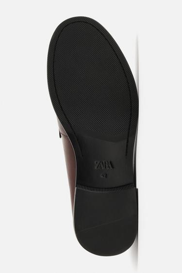 MOCASSINS EN CUIR CHICS - Bordeaux de Zara - Image 6
