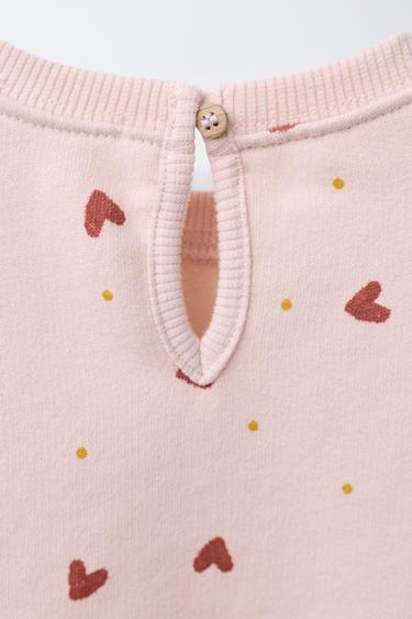PRINTED SWEATSHIRT - Pink by Zara - Image 4