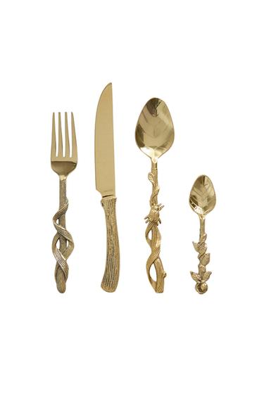 SET CUBIERTOS CUATRO PIEZAS ÁRBOLES | MARISA BERENSON - Dorado de Zara