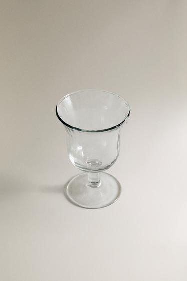 Zara RAISED FACETED GLASS - Transparent
