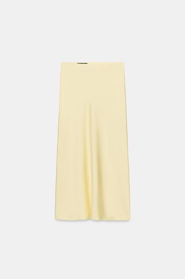 Jupe Zara Femme Ivoire Taille XL - Tweed, Coupe A-Line (Neuve)