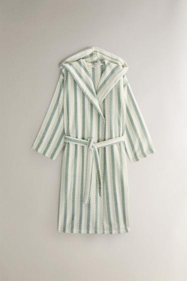 ACCAPPATOIO JACQUARD GEOMETRICO - Blu / Verde di Zara - Immagine 0