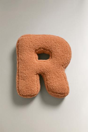 COUSSIN ENFANT LETTRE R - Orange de Zara - Image 0