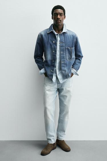 BOTA CHELSEA PIEL - Gris Topo de Zara - Imagen 0