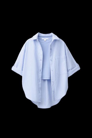 OXFORDHEMD-PACK MIT RIB-SHIRT - Blau von Zara - Bild 0