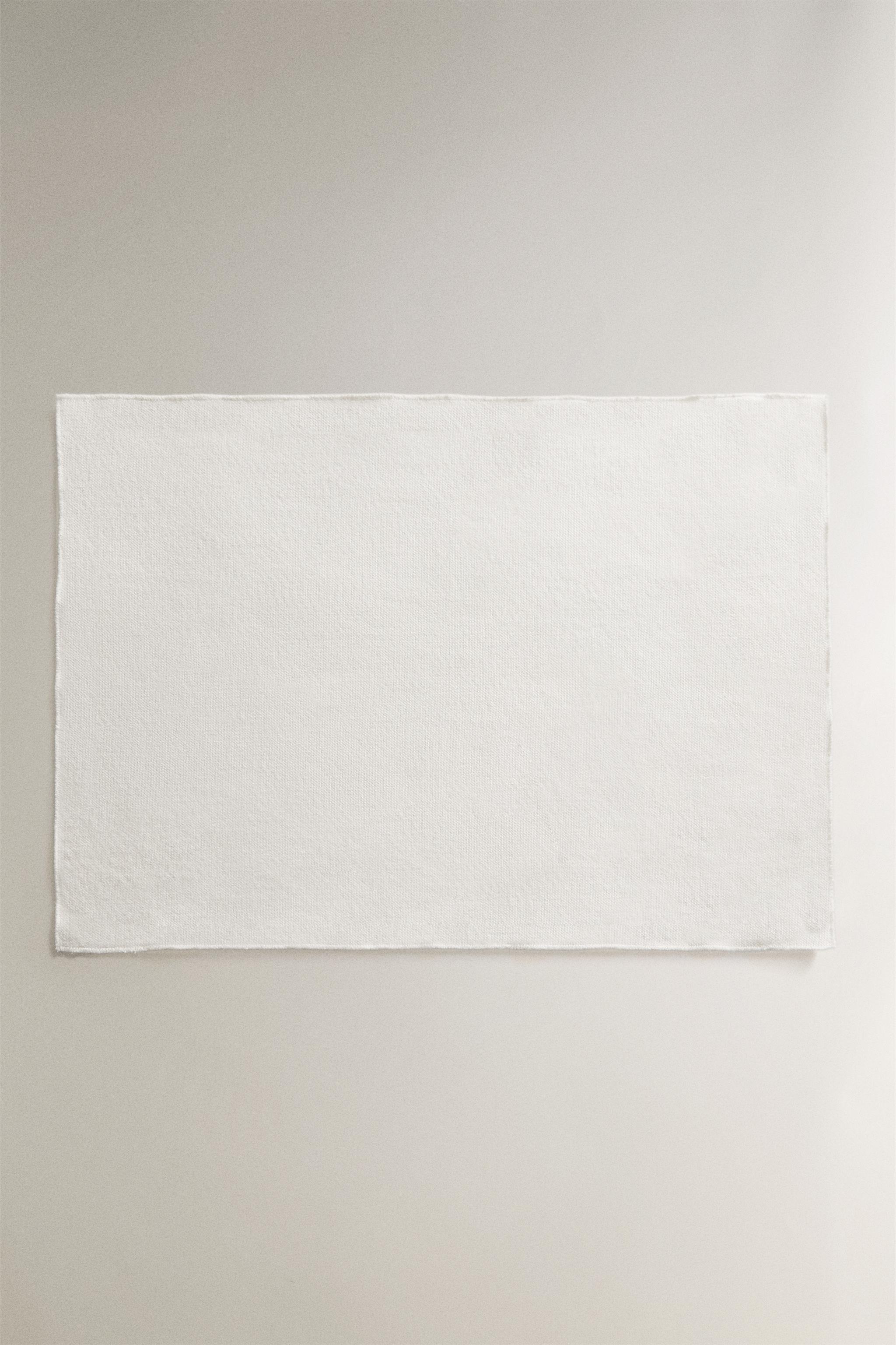 HEAVY COTTON PLACEMAT — White