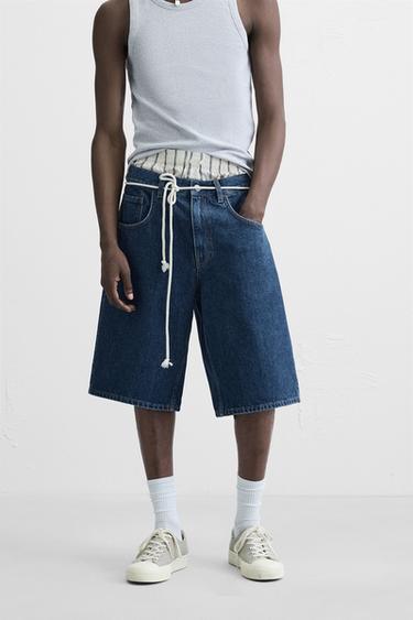 BAGGY JEANS-BERMUDASHORTS - Blau von Zara