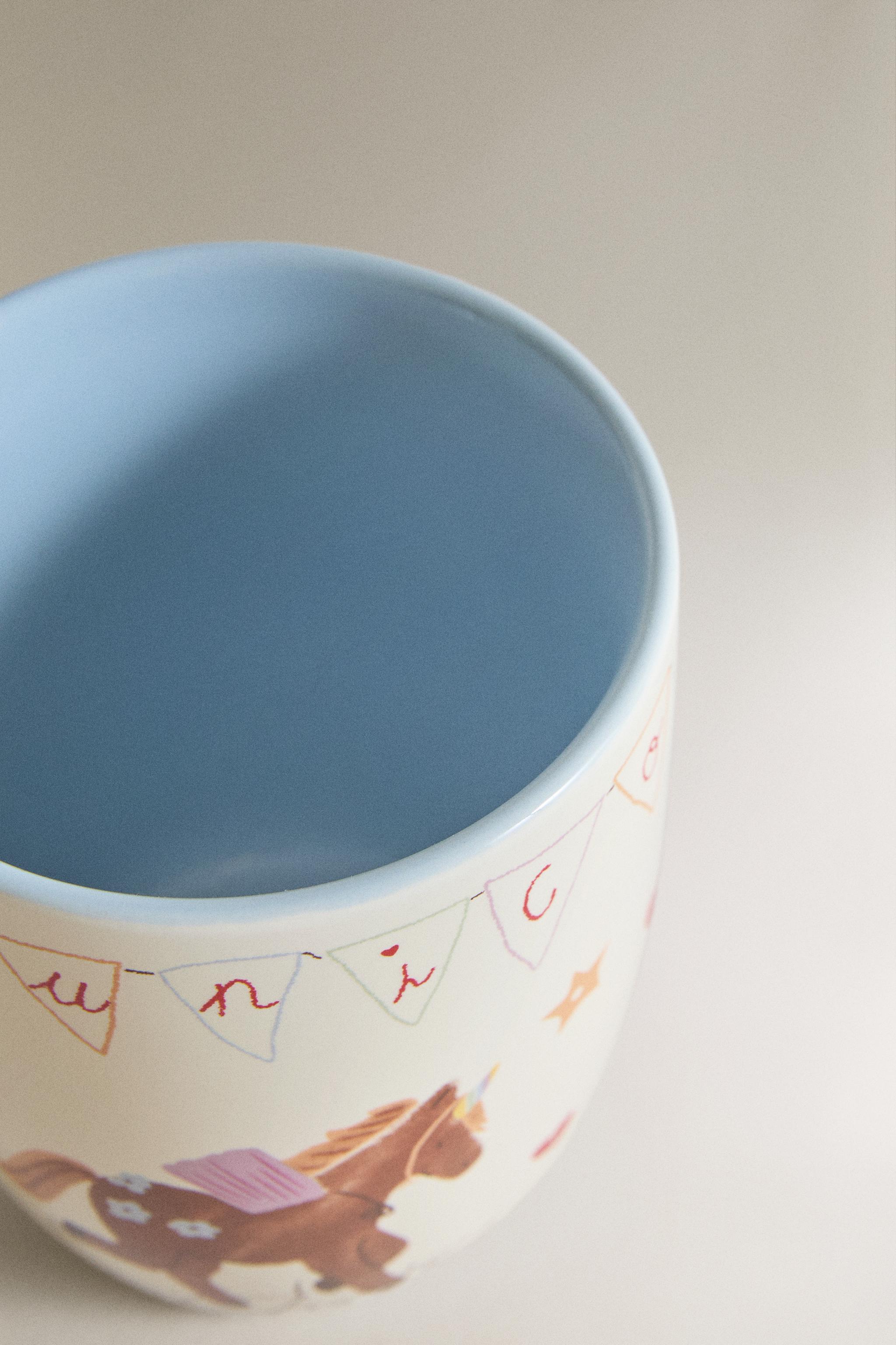 Zara KIDS' CERAMIC UNICORN CUP — фото 3