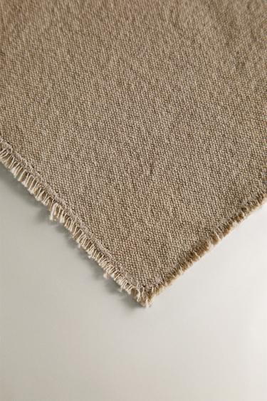 WASHED COTTON NAPKIN - GREENISH by Zara - Image 2