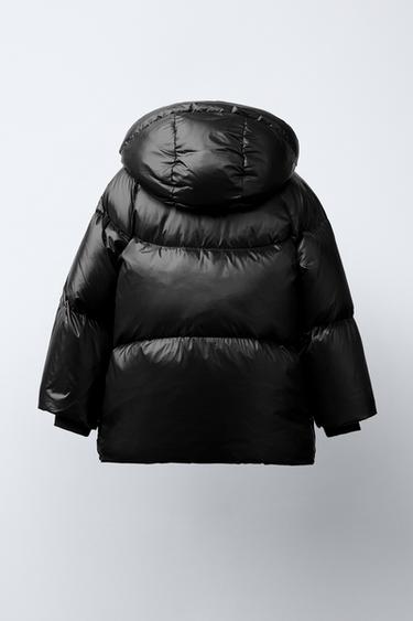 DOUDOUNE PLUME ET DUVET DÉPERLANTE ET COUPE-VENT - Noir de Zara - Image 3
