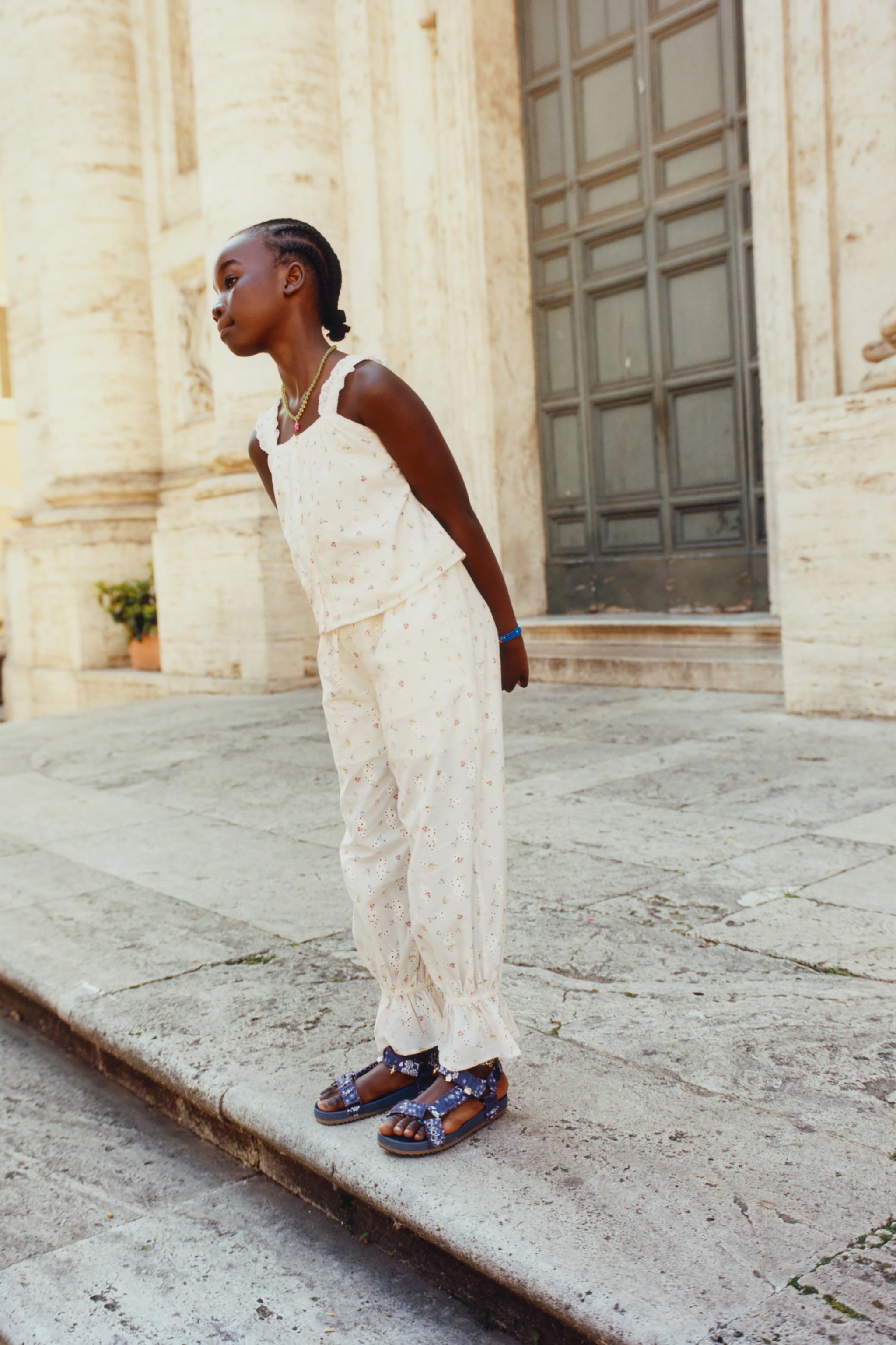 PANTALON BOUFFANT SCHIFFLY AVEC DENTELLE