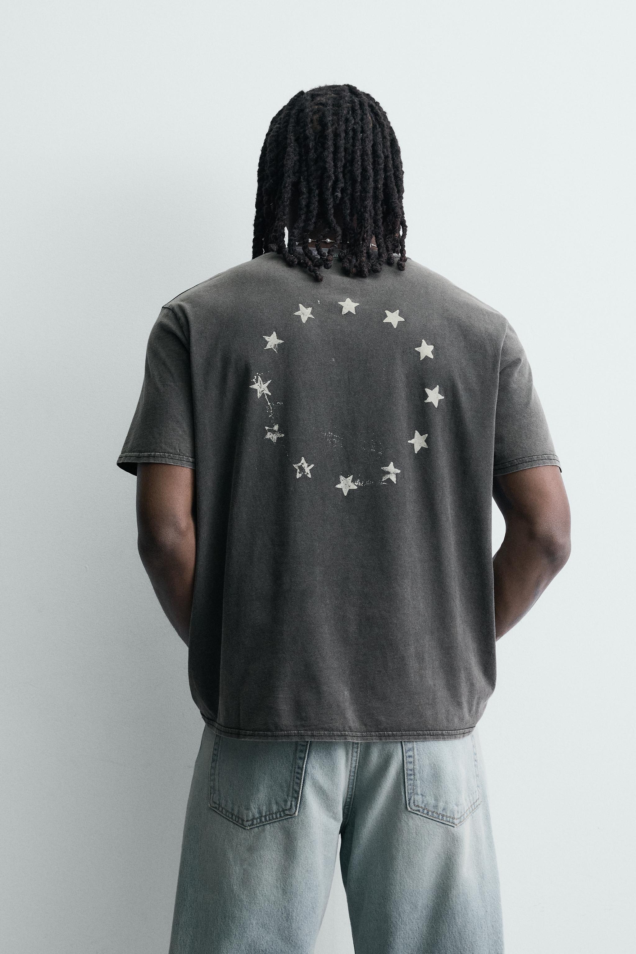 WASHED PRINT T-SHIRT
