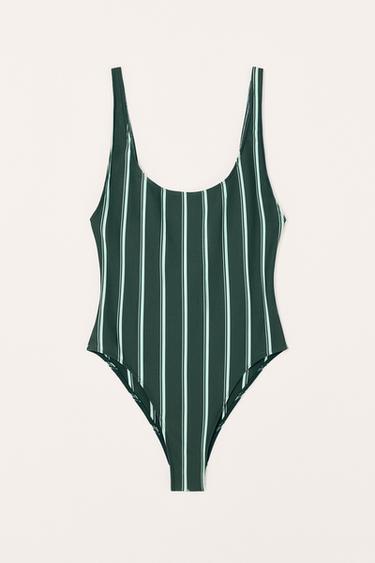 STRIPED SWIMSUIT LIMITED EDITION - Green by Zara - Image 3